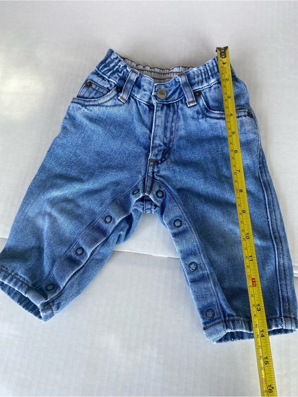 Vintage baby gap Snap‑Closure Denim Pants in Blue